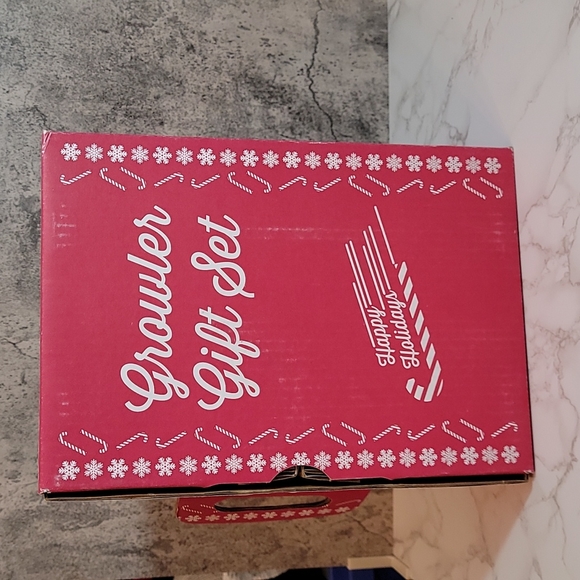 Holiday Silver Growler Santa Beer Ski Goggles Happy Holidays - Picture 3 of 8